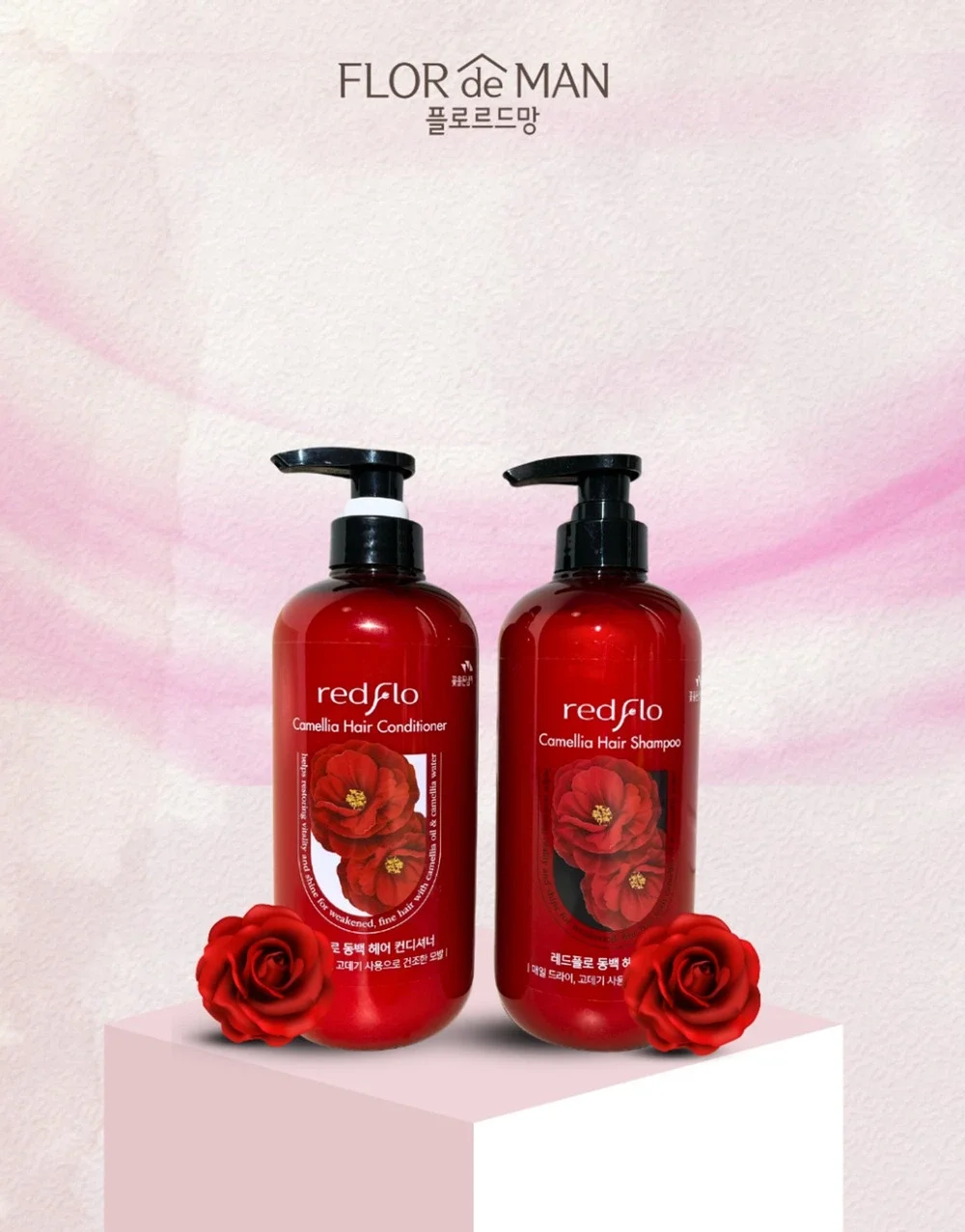 Flor De Man Redflo Camellia Shampoo & Hair Conditioner 700 mL